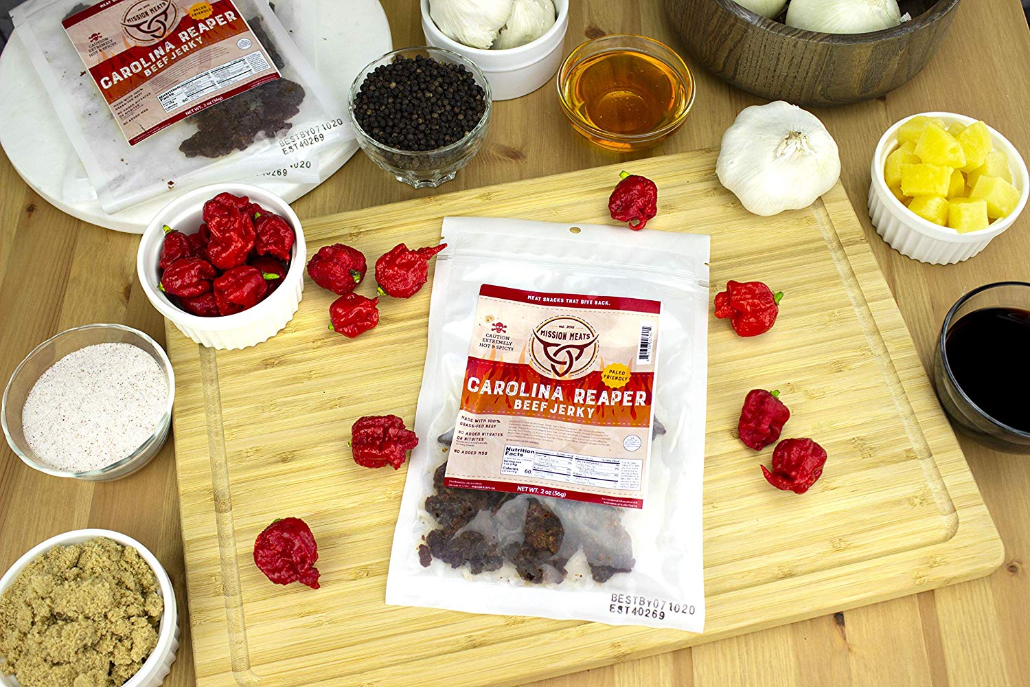 Mission Meat Carolina Reaper Beef Jerky