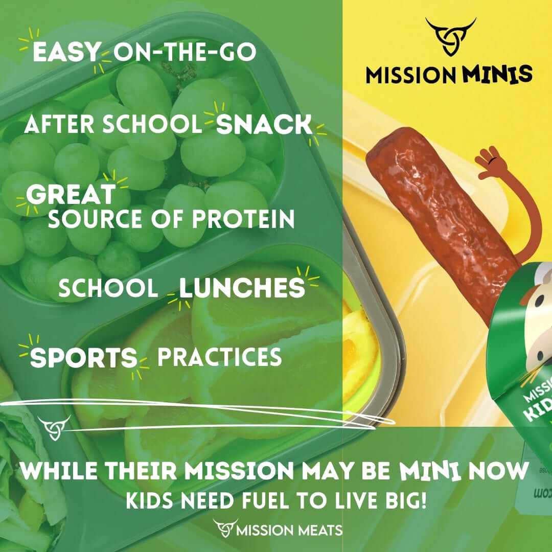 Kids Beef Sticks (100% Grass Fed & Pasture Raised Beef, Sugar & Allergen Free)