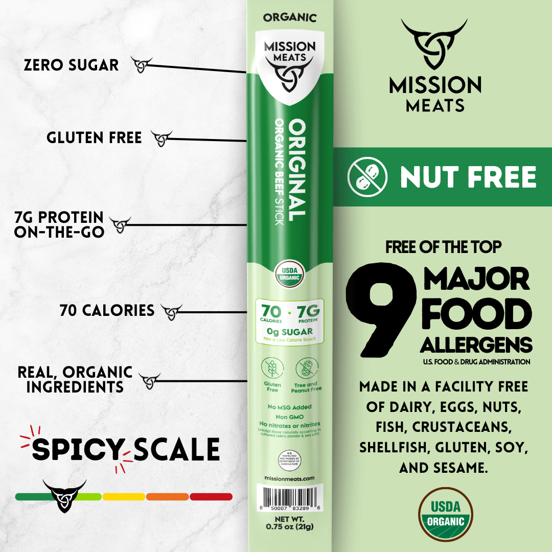 Certified Organic Beef Sticks