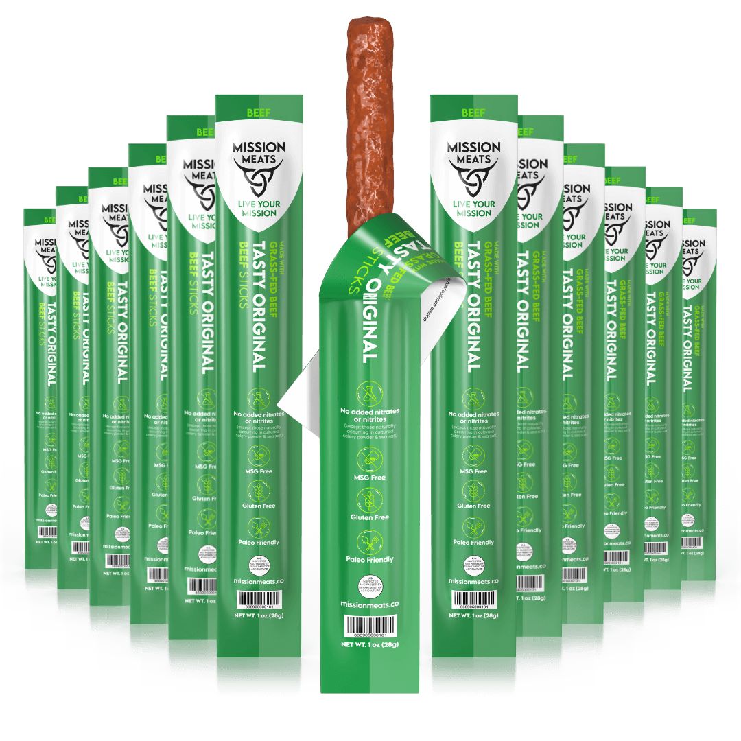 Wholesale - Grass-Fed Beef Sticks (Full Case, 144 Sticks)