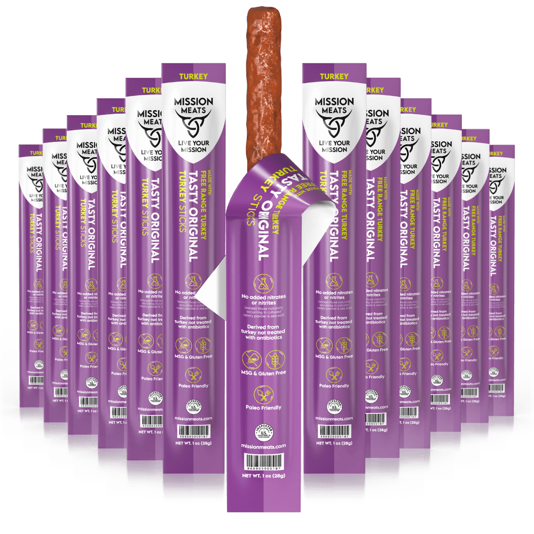 Wholesale - Free Range Turkey Sticks, Zero Sugar (Full Case, 144 Sticks)