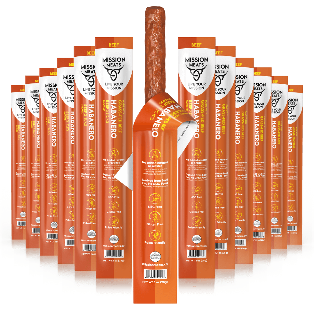 Wholesale - Grass-Fed Beef Sticks (Full Case, 144 Sticks)