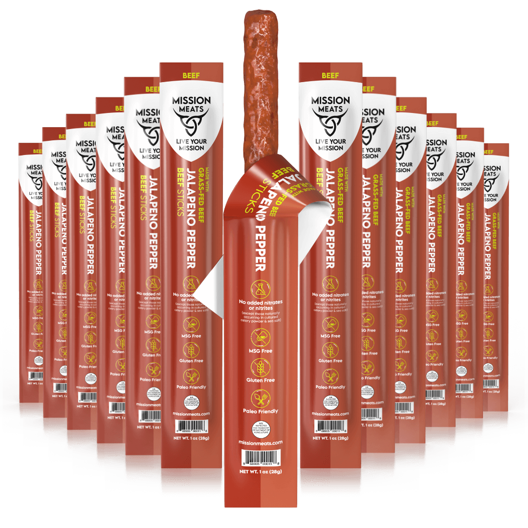 Wholesale - Grass-Fed Beef Sticks (Full Case, 144 Sticks)