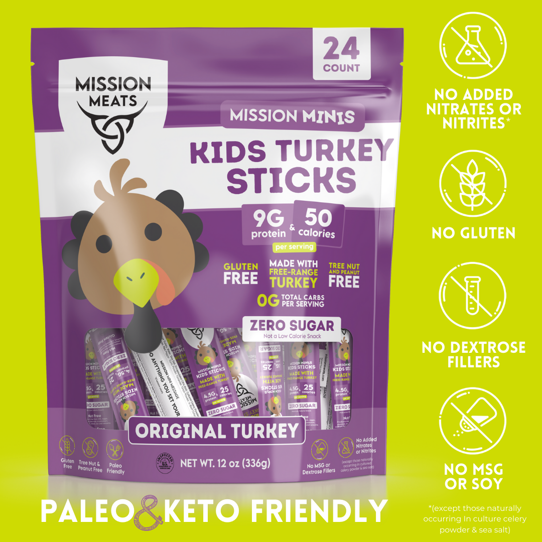 Kids Turkey Sticks (100% Free Range Turkey, Sugar & Allergen Free)