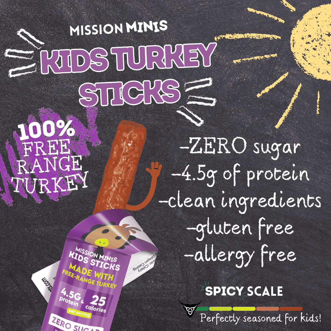 Kids Turkey Sticks (100% Free Range Turkey, Sugar & Allergen Free)