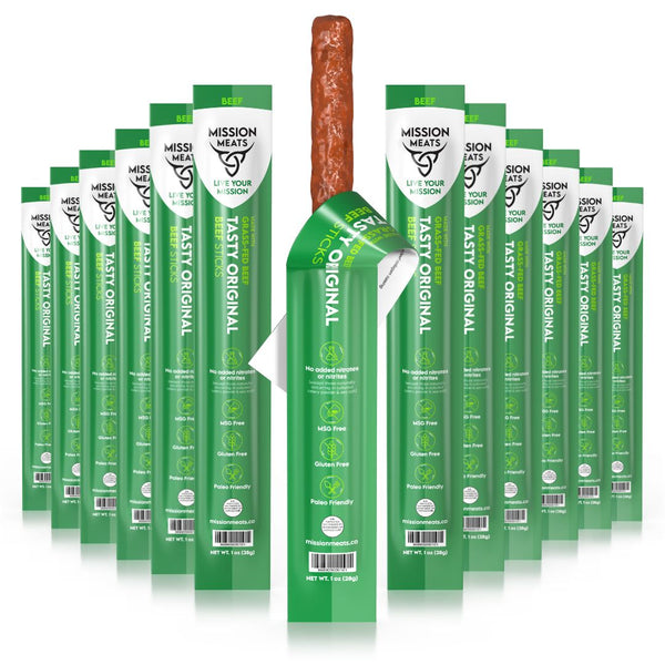Wholesale GrassFed Beef Sticks (Full Case, 144 Sticks)