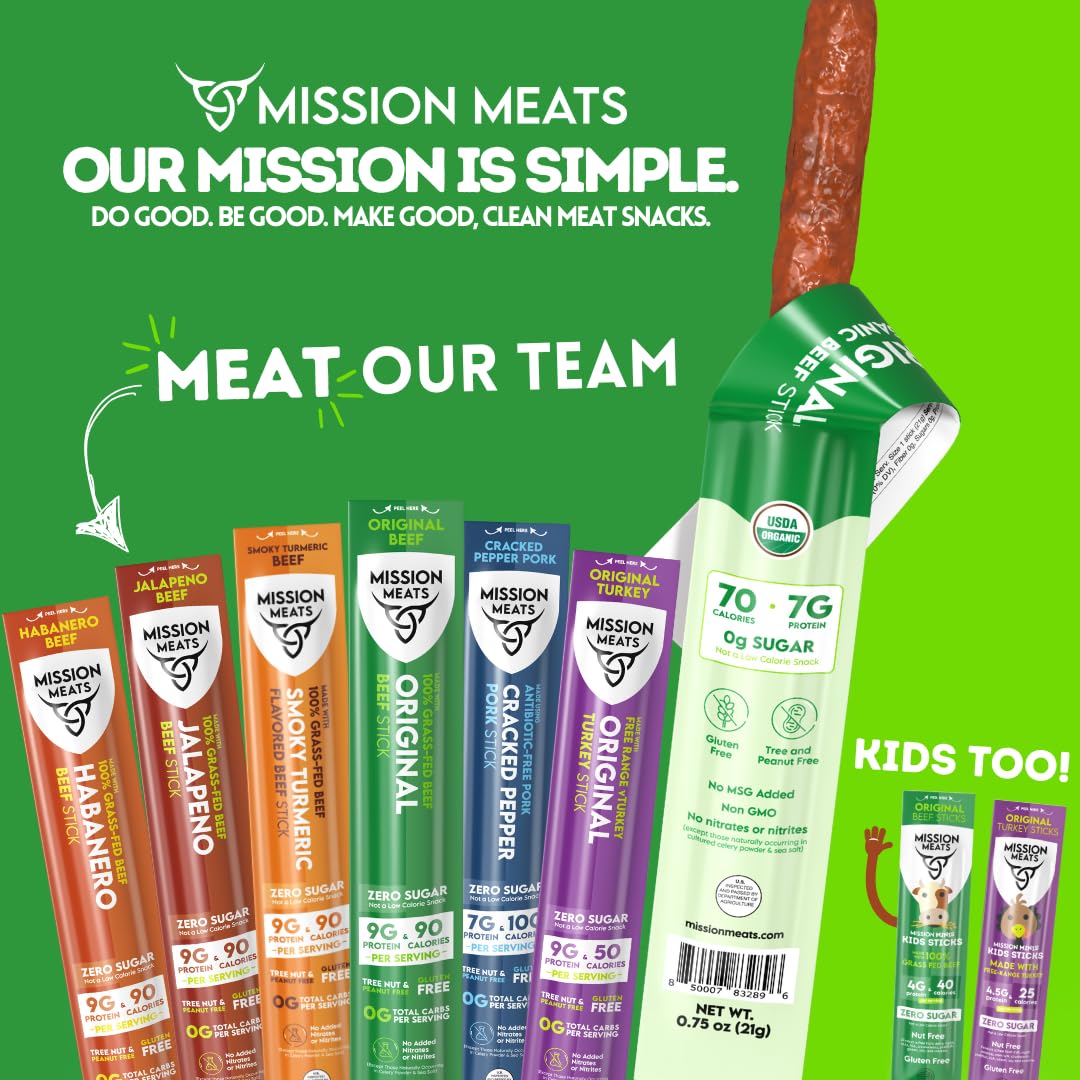 Grass Fed Beef Sticks, Original