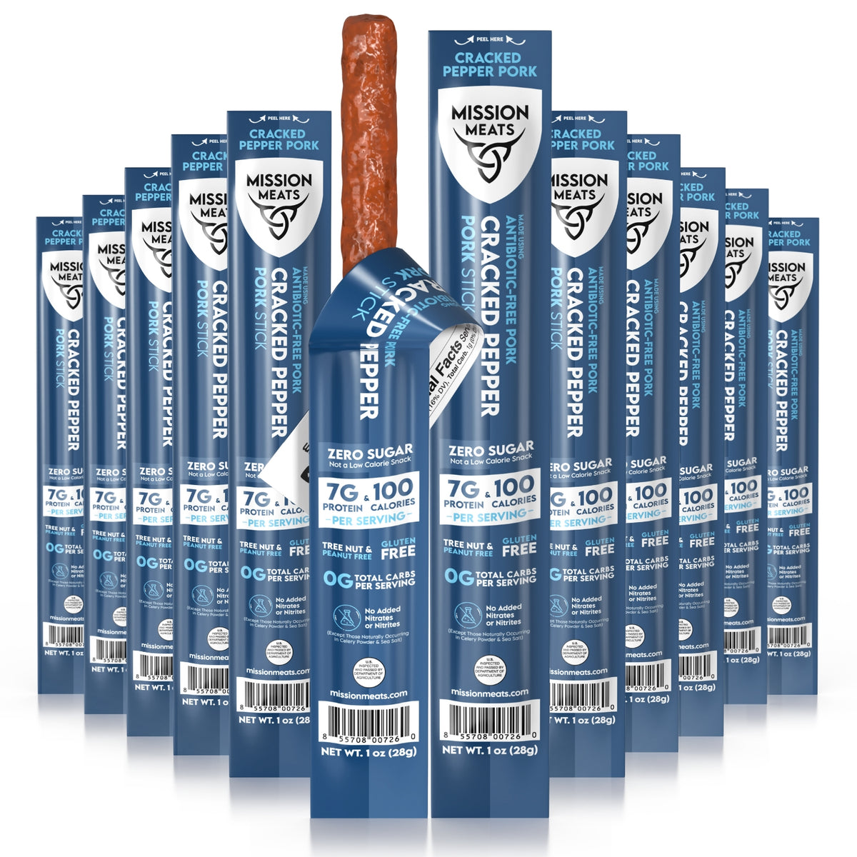 Cracked Pepper Pork Meat Sticks