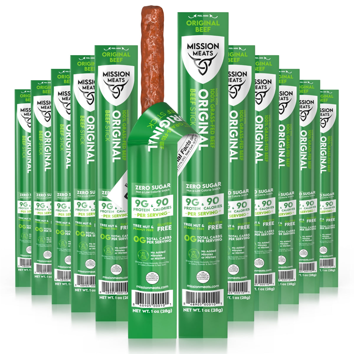 Grass Fed Beef Sticks, Original