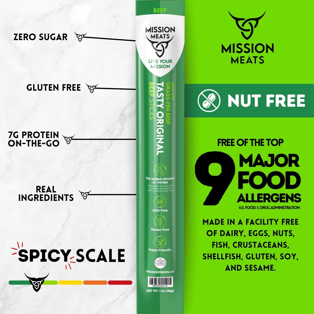 Grass Fed Beef Sticks, Original