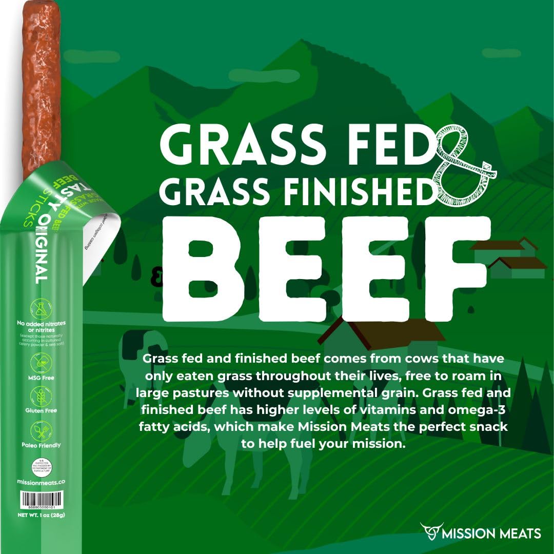 Grass Fed Beef Sticks, Original