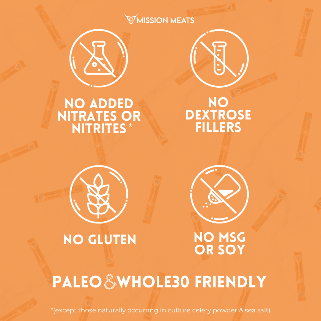 Grass-Fed Beef Sticks, Smoky Turmeric