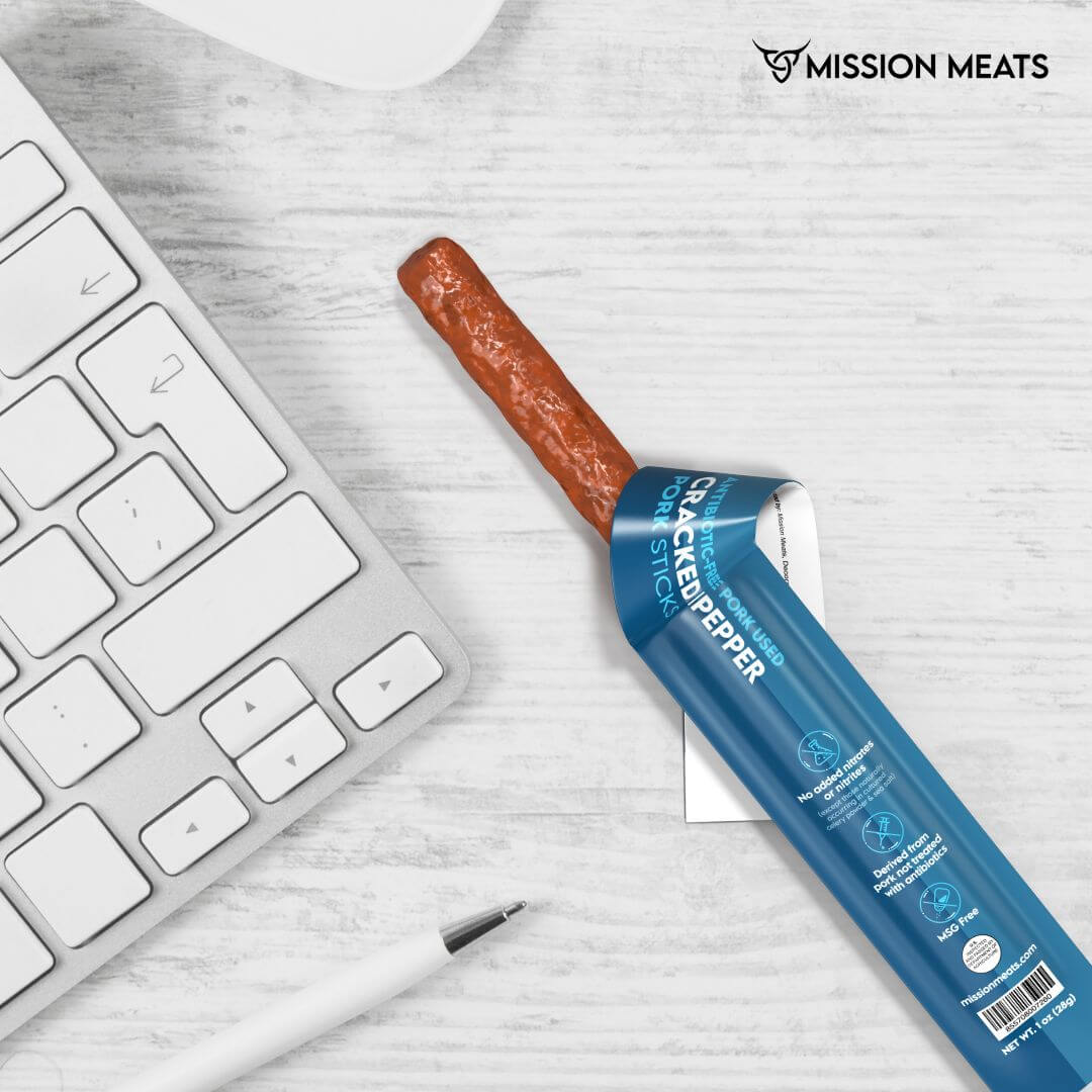 Cracked Pepper Pork Meat Sticks