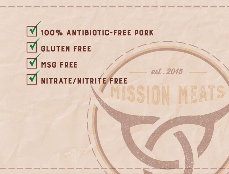 Mission Meats Bacon Jerky Kickin Sriracha Bacon Jerky Delicious Uncured Real Bacon Jerky Hand Crafted Small Batch Kickin' Sriracha MSG Free Nitrate & Nitrite Free